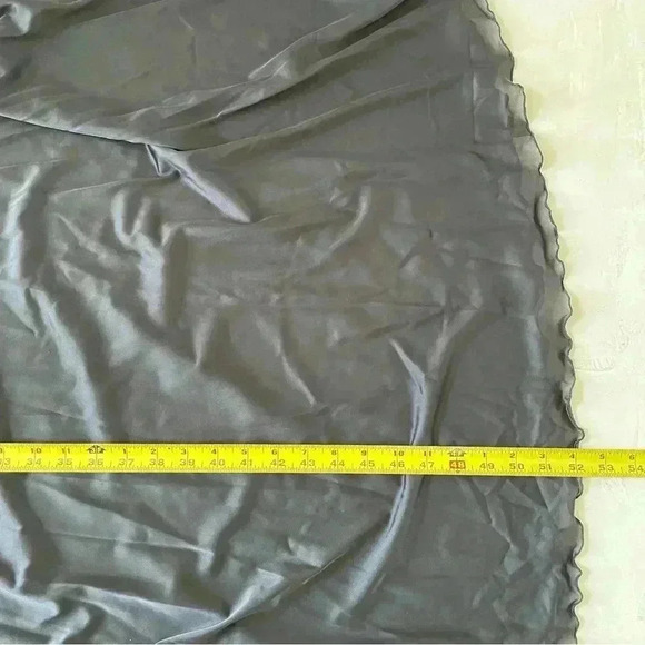 OLGA VINTAGE NIGHTGOWN Black Maxi Full Sweep Glam Goth Slip Sexy Dress Size S - Picture 5 of 9